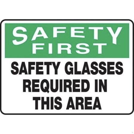 Accuform OSHA SAFETY FIRST Safety Sign MPPE916XV MPPE916XV